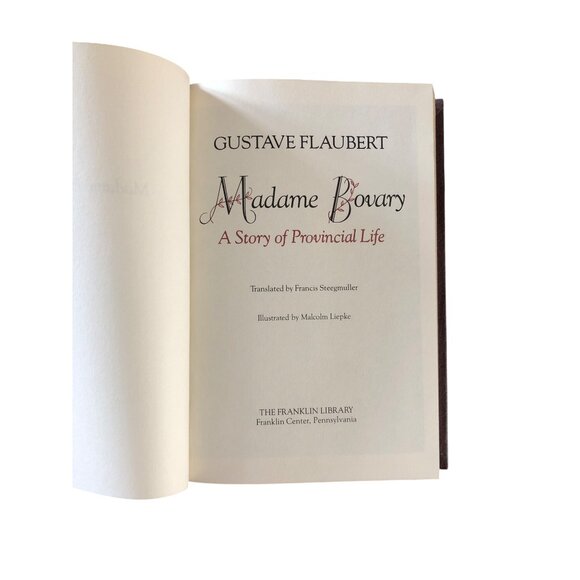 Madame Bovary Gustave Flaubert Franklin Library 1979 Leather Bound Gold Gilded - Picture 2 of 15